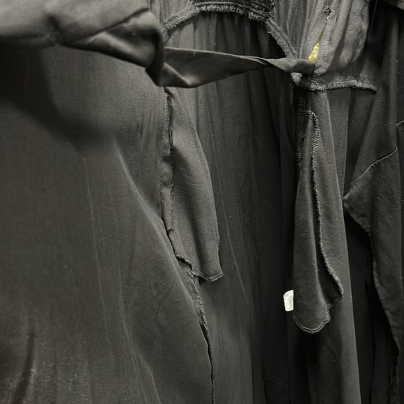 NWOT Vetta Flutter Sleeve Wrap Dress Black Size Small - Picture 6 of 6